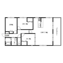 カーサ田寺東の物件間取画像